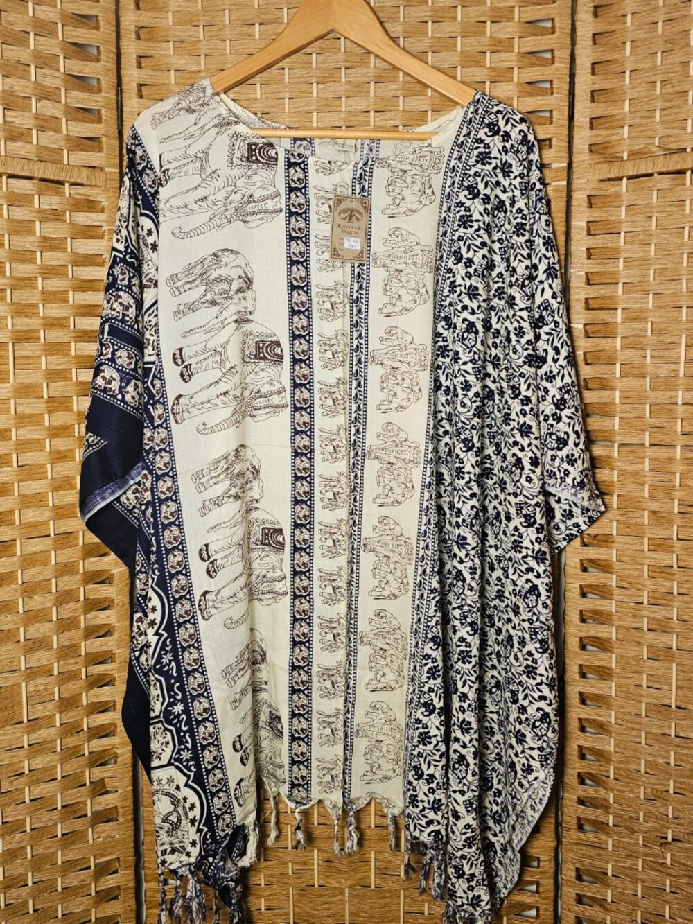 Kathmandu Imports Elephant Top Navy OS NWT